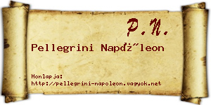 Pellegrini Napóleon névjegykártya